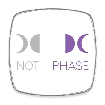 LGBTQ Pride Month - Keine Phase - Asexuell - Viereckiger Kühlschrankmagnet - Weiß - Vorne