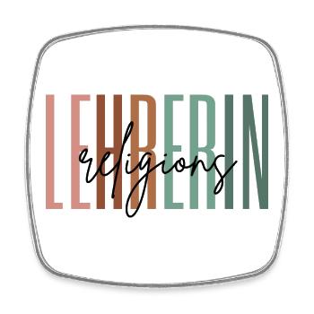 Lehrerin Religion Religionslehrerin Geschenk - Viereckiger Kühlschrankmagnet - Weiß - Vorne