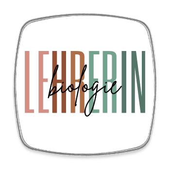 Lehrerin Biologie Biologielehrerin Geschenk - Viereckiger Kühlschrankmagnet - Weiß - Vorne