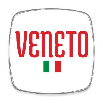Vento Italienische Flagge Grafik T-Shirt - Viereckiger Kühlschrankmagnet - Weiß - Vorne