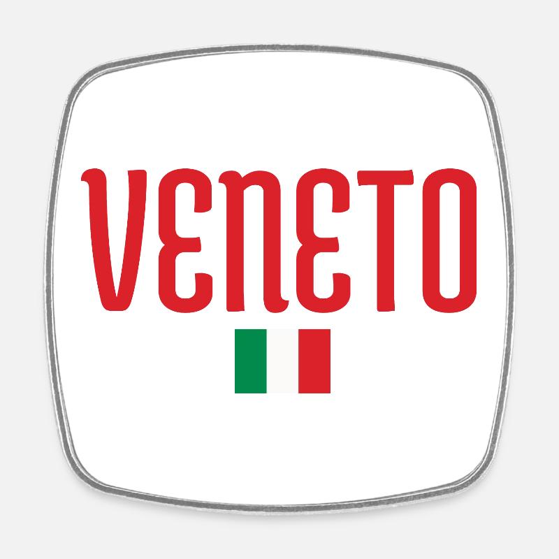 Vento Italian Flag Graphic Tee - Square fridge magnet - white