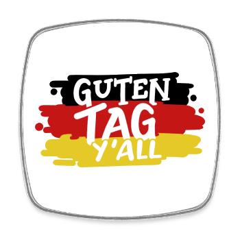 Deutschland Deutsche Flagge - Viereckiger Kühlschrankmagnet - Weiß - Vorne