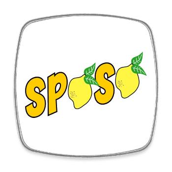 ITALIAN HOCHZEIT BRÄUTIGAM SPOSO - Viereckiger Kühlschrankmagnet - Weiß - Vorne