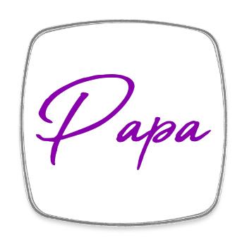 HAPPY FATHER'S DAY. DAD. FATHER'S DAY. FATHER - Square fridge magnet - white - Front