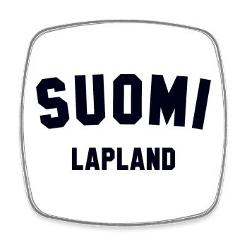 LAPLAND Suomi Lappland Finnland - Viereckiger Kühlschrankmagnet - Weiß - Vorne