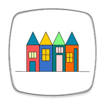 anniversary. Anniversary Decade. humor. funny - Square fridge magnet - white - Front