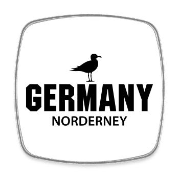 Norderney GERMANY - Square fridge magnet - white - Front