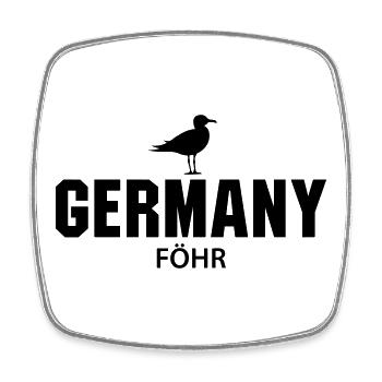 Föhr GERMANY - Square fridge magnet - white - Front