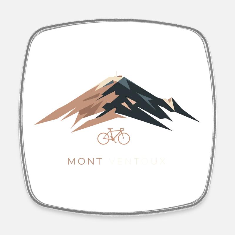 Mont Ventoux Cool Design - Square fridge magnet - white