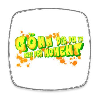 Neon Graffiti Lettering Art - Square fridge magnet - white - Front