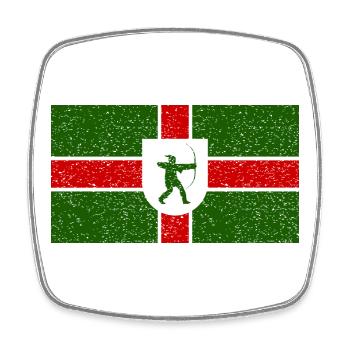 Nottinghamshire - Viereckiger Kühlschrankmagnet - Weiß - Vorne