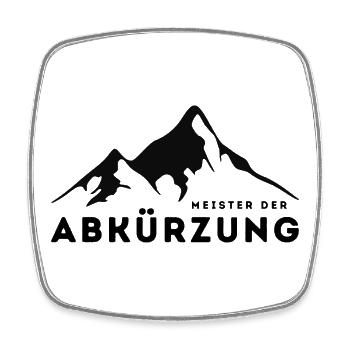MEISTER DER ABKÜRZUNG - Viereckiger Kühlschrankmagnet - Weiß - Vorne