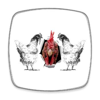 Happy Easter - Square fridge magnet - white - Front