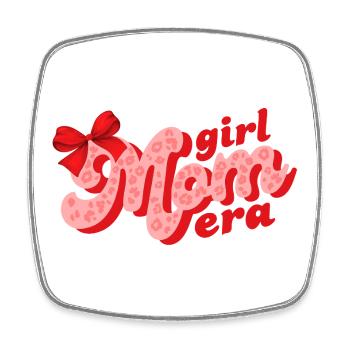 Mädchen Mama Ära - Viereckiger Kühlschrankmagnet - Weiß - Vorne