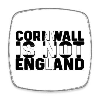 Cornwall ist nicht England - Viereckiger Kühlschrankmagnet - Weiß - Vorne
