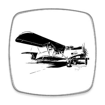 Sky Giant Power - Square fridge magnet - white - Front