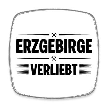 Erzgebirge Verliebt - Viereckiger Kühlschrankmagnet - Weiß - Vorne