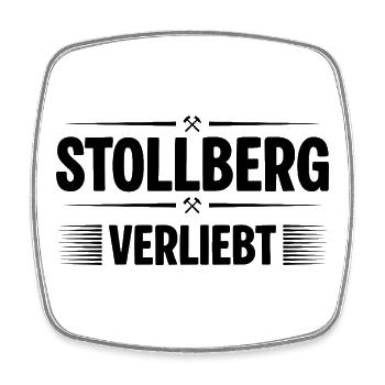 Stollberg Verliebt - Viereckiger Kühlschrankmagnet - Weiß - Vorne