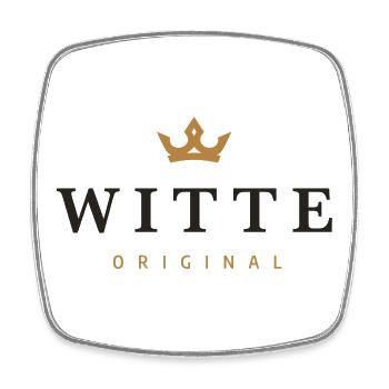Witte Original Familienlogo - Viereckiger Kühlschrankmagnet - Weiß - Vorne