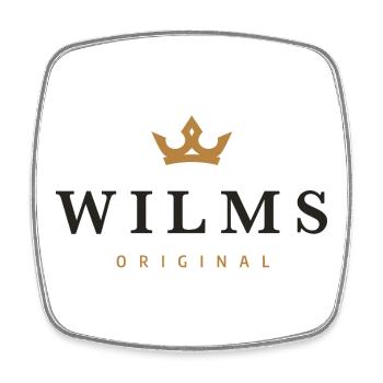 Logo original de la famille Wilms - Magnet carré - blanc - Devant