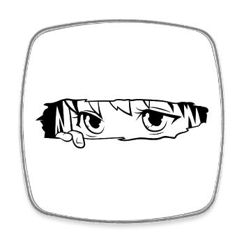 Es ist kein Cartoon – Anime Fan Art - Viereckiger Kühlschrankmagnet - Weiß - Vorne