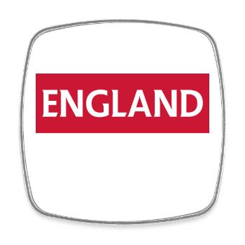 L’horizon lumineux de l’Angleterre - Magnet carré - blanc - Devant