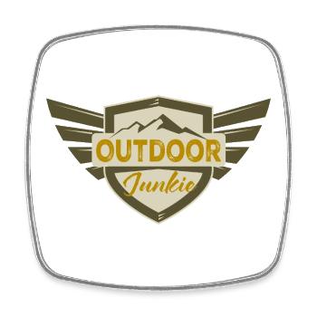 Abenteuerliche Outdoor Abenteuer Grafik - Viereckiger Kühlschrankmagnet - Weiß - Vorne
