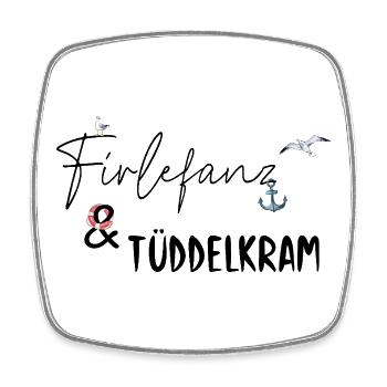 Firlefanz & Tüddelkram Nordisch - Viereckiger Kühlschrankmagnet - Weiß - Vorne