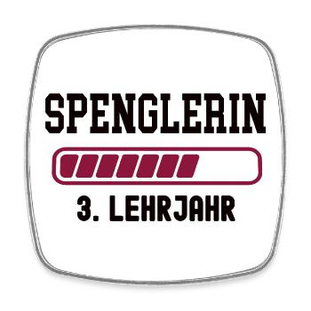 Apprentissage de ferblantier 3e année d’apprentissage de ferblantier Apprentissage - Magnet carré - blanc - Devant