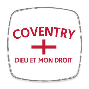 Coventry Cross Heritage Tee - Square fridge magnet - white - Front