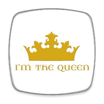 I'm the queen - Square fridge magnet - white - Front