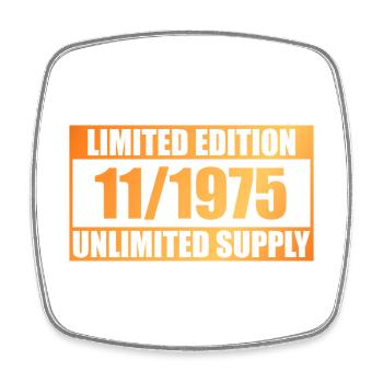 50e anniversaire édition limitée - ꝏ Approvisionnement 11/1975 - Magnet carré - blanc - Devant