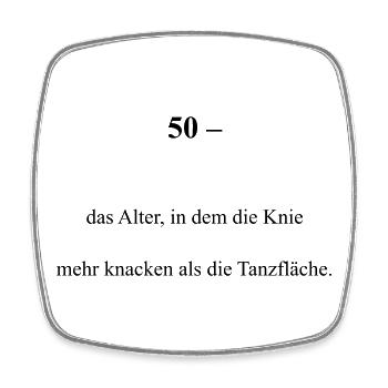 50 years - Square fridge magnet - white - Front