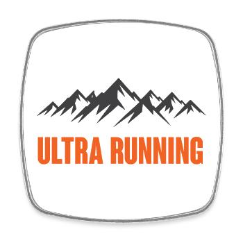 Ultra Running - Square fridge magnet - white - Front