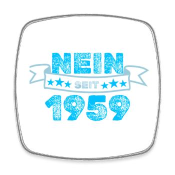 Dagegen 1959 - Viereckiger Kühlschrankmagnet - Weiß - Vorne