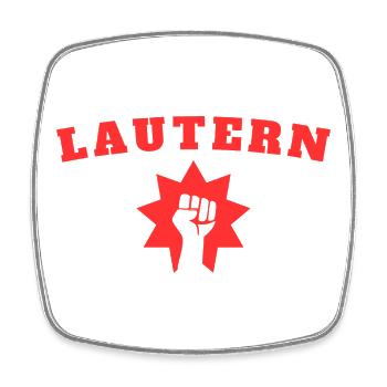 Kaiserslautern - Square fridge magnet - white - Front