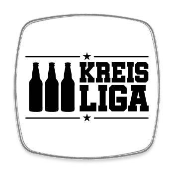 Kreis Liga Bier - Viereckiger Kühlschrankmagnet - Weiß - Vorne