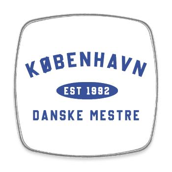 Copenhagen Forever - Square fridge magnet - white - Front