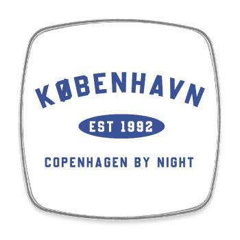 Copenhagen Forever - Square fridge magnet - white - Front