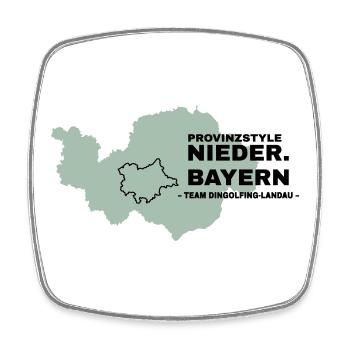 Basse-Bavière | DINGOLFING-LANDAU - Magnet carré - blanc - Devant