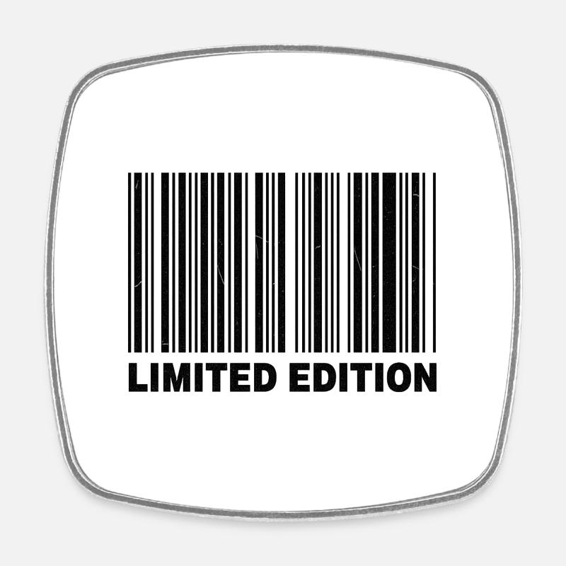 LIMITED EDITION - BARCODE - Viereckiger Kühlschrankmagnet - Weiß