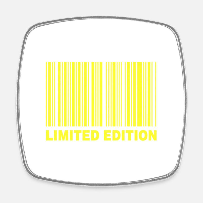 LIMITED EDITION - BARCODE - Viereckiger Kühlschrankmagnet - Weiß