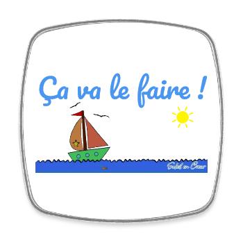 Ca va le faire - Magnet carré - blanc - Devant
