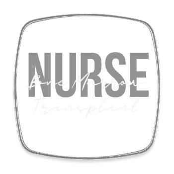 Infirmière en transplantation de moelle osseuse BMT, spécialiste - Magnet carré - blanc - Devant