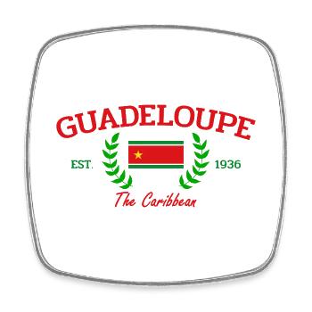Guadeloupe - France - Frankreich - Karibik - Viereckiger Kühlschrankmagnet - Weiß - Vorne