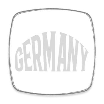 Allemagne - Magnet carré - blanc - Devant