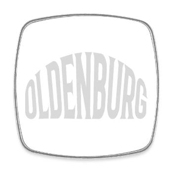 Oldenbrug - Magnet carré - blanc - Devant