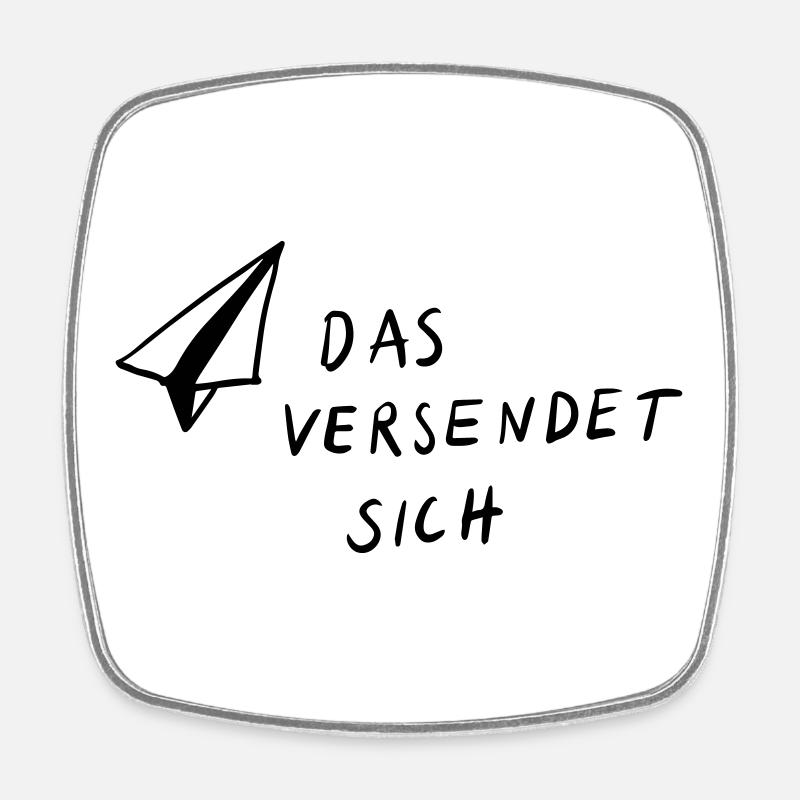 This is sent - Square fridge magnet - white