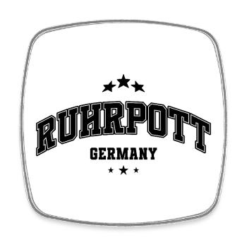 Ruhrpott lettering vintage style urban design - Square fridge magnet - white - Front