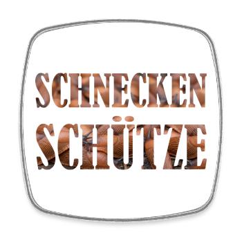 SCHNECKENSCHüTZE Gartenarbeit Gärtner Beet Rasen - Viereckiger Kühlschrankmagnet - Weiß - Vorne